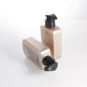 Flat Square 200ml PET Lotion Push Shampoo Pump Bottles