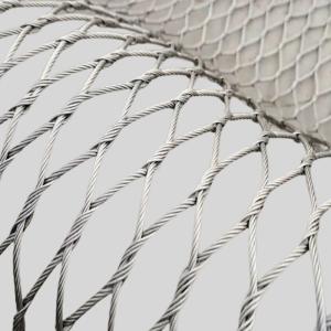 Interwoven Stainless Steel Rope Mesh 1.2mm-3.2mm For Zoo Mesh