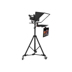 Studio Interview Press Report Teleprompter with Dual Monitors and Adjustable