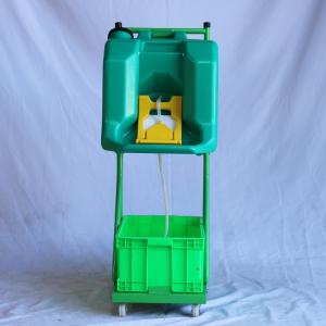 16gallon Green Trolley eyewash station emergency 60L ABS eyewash station movable