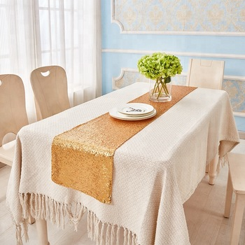 Gold Runner Wedding Sequin Rose Gold Table Runner Table Runners Fabric For Table Cloth Elegant Dinner