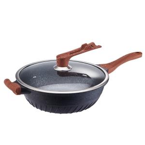 Wholesale Custom 32cm Aluminum Frying Pan Maifan Stone Coating Non Stick Cooking