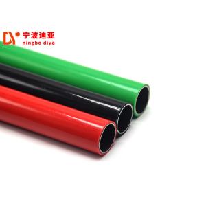 Red PE Coated Lean Tube Connector ESD Panel Round Shape For Logistic System