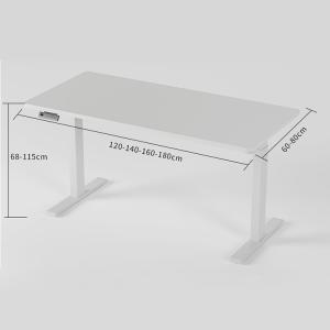 Electric Height Adjustable Custom Wood Grain Office Desk Furniture for Executive