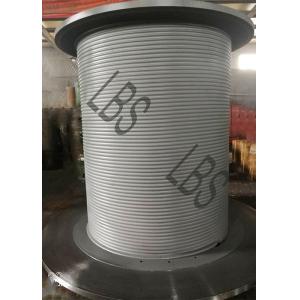 Steel LBS Grooved Drum with Brake Disc / Large Winch Drum for Tower Crane