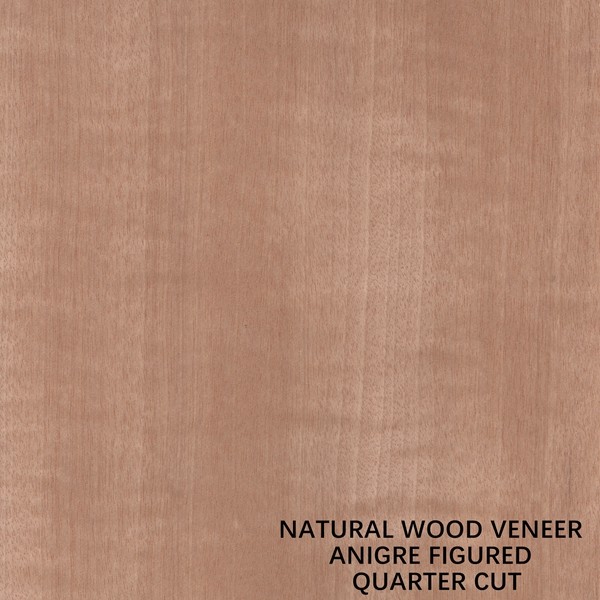 Figured Anegre Quarter Cut Wood Veneer Straight Uniform Color For Musical