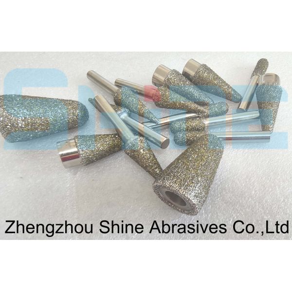 Electroplated diamond mounted points for durable rotary tools