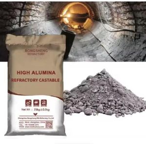 Rongsheng Refractory Castable Low Cement Refractory Casting 1650℃ High Alumina