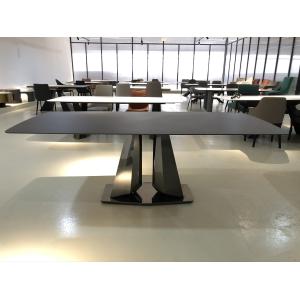 2024 Wholesale Marble Ceramic Top With Stainless Steel Legs Dining Table Set