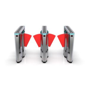 DC12V QR Code Flap Barrier Turnstile Passage Width 600-900mm
