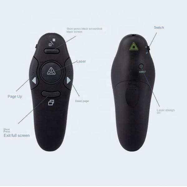 Quality Factory Wholesale Presentation Clicker Remote Laser Pointer Wireless USB Presenter Slideshow Powerpoint Clicker for sale
