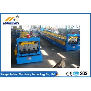 Blue color Floor Deck Roll Forming Machine 2018 New Type roof tile machine