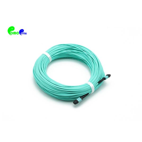 12F Female To Male MM OM3 3.0 LSZH Aqua MPO Trunk Cable 70N