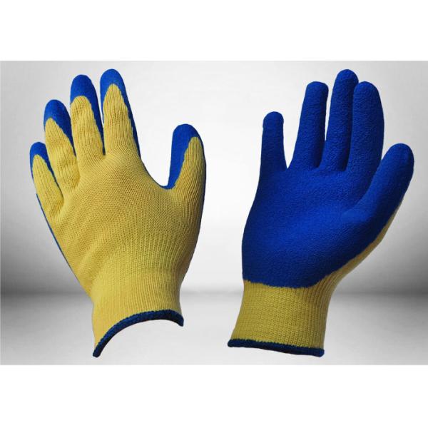 Cow Split Leather Cut Resistant Gloves 7 Gauge Aramid Knitted Fully Protective