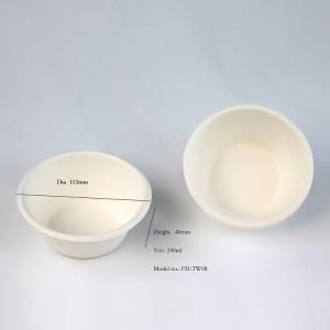 Ice Cream 8oz Biodegradable Bagasse Tableware Disposable Paper Bowls