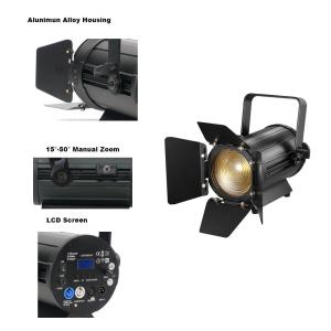 100W RGBW LED Fresnel Spotlight 6800lm IP65 50K Hours