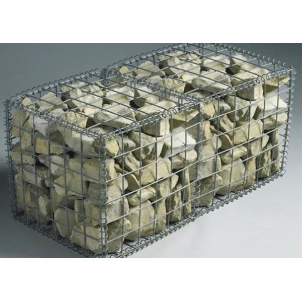 Rust Proof Galfan Coated Welded Gabion Box , 30CM*50CM*1M Hot Dipped Galvanized Welded Stone Box