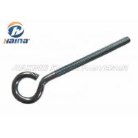 China ANSI / ASTM HDG M3 Rigging Hardware Screw Eye Hooks / Wire Eye Lags for sale