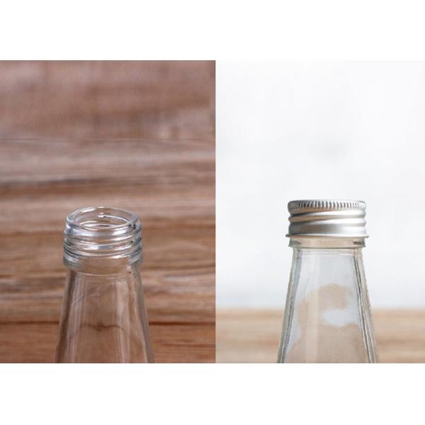 Custom Small Glass Juice Bottles / 4 Oz Glass Bottles High White Glass