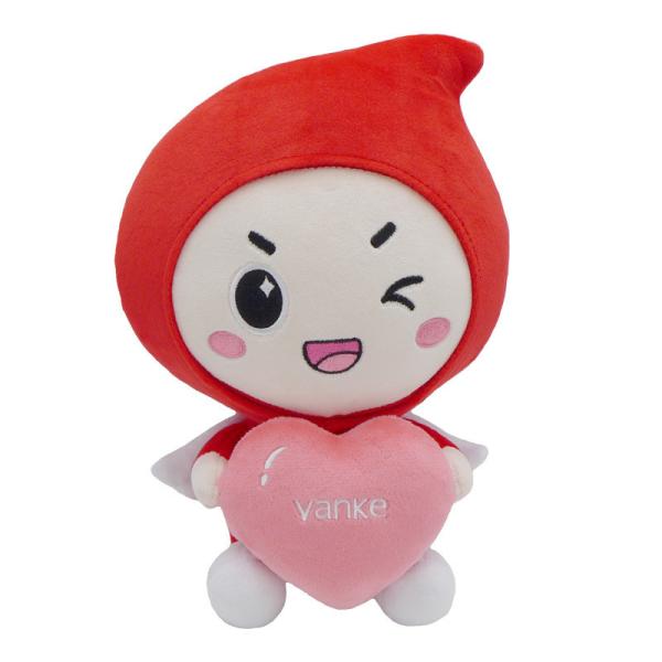 Quality EN71 25cm Mini Plush Mascot Toy With Printed Logo for sale