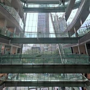 Tempered Glass Unitized Curtain Wall Custom Color Aluminum Alloy Building