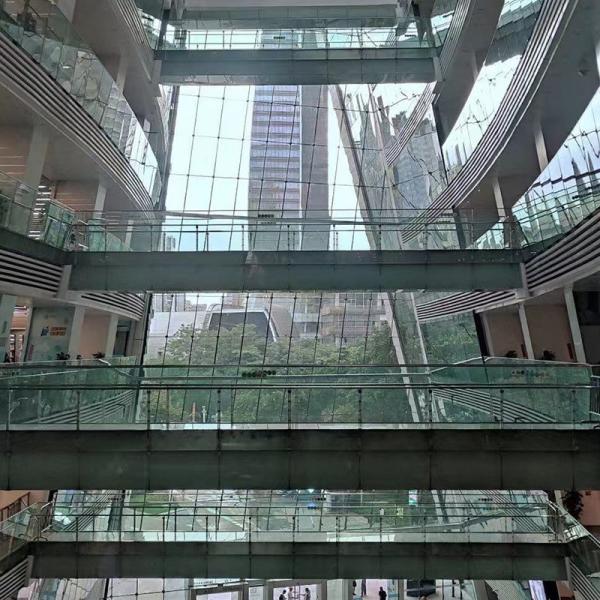 Tempered Glass Unitized Curtain Wall Custom Color Aluminum Alloy Building