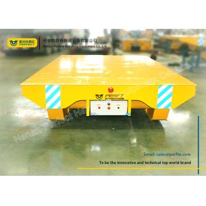 Shipyard use motorized towed rail transfer platform cart on ramp