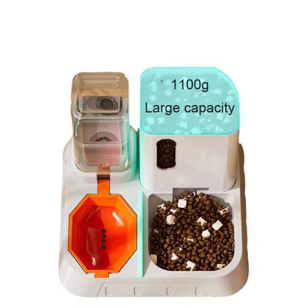 Outdoor 2 In 1 Pet Feeder Automatic Food And Water Dispenser Non Slip Eco Friendly