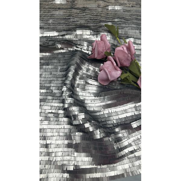 Leafy Sequin Embroiderey Metal Fabric Durable and Elegant Embroidery Fabric Wedding Party Occasions Hight Quality Embroidery Fabric