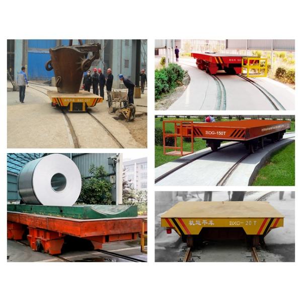 Steel Billet Coil Transfer Trolley Ladle Transporter Workshop Movable Rail Cart