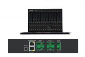 China AEC Dante 4 Channel ANC AFC Mini DSP Audio Processor Audio Mixer Matrix on sale