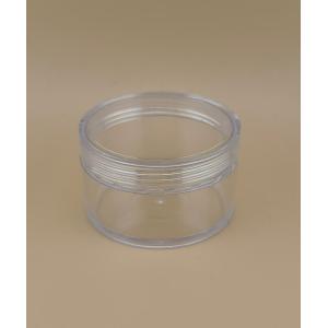 China Certified Skincare Clear Plastic Cream Jar With Screw Lid on sale