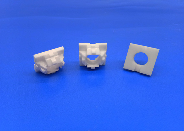 Small Size Machining Ceramic Parts Zirconia Square Shaped Lantern Ring / Piece /