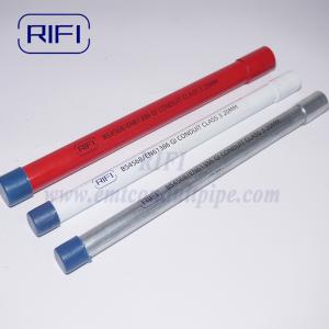 Red Color Coated 25mm BS4568 / BSEN 61386 Class 3 GI Metal Cable Conduit