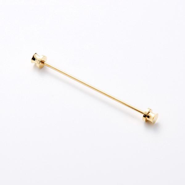 Average Yellow Custom Metal Accessories Collar Pin for Luxury Men's Suit