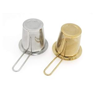 100x65mm Food Grade Ss430 Extra Fine Mesh Tea Infuser With Long Handles