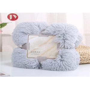 Super Soft colorful Long shaggy Plush Hair Fleece Blanket Throw for Couch Sofa