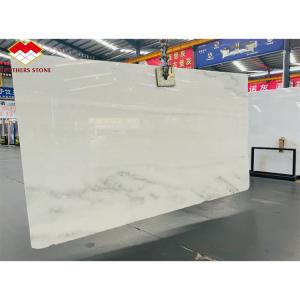 Hotel Design Style Modern White Marble TV Wall Board Panel for Home Renovation