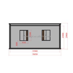 Aluminum Window 20ft Expandable Container House Customization Modular Structure