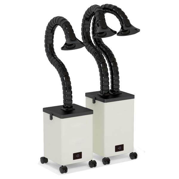 Freestanding Ducts Soldering Fume Extractor Triple Filter ROHS