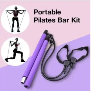 Pilates Bar Yoga Stick Pilates bar kit for Home Gym with Resistance Bands for