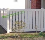 White vinyl semi privacy fence, Vinyl Pool Fencing, Vinyl Garden Fence Panels
