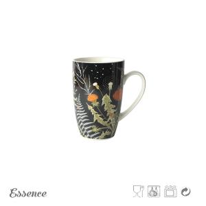 14OZ Bone China Mugs Decal Printing Bone China Tea Cups High Temperature