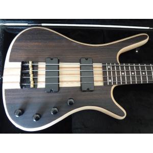 Wholesale 4 string bass guitar walnut wood top with Ash body Original bridges Neck through body MOP dot inlay on rosewood fretboar from china suppliers