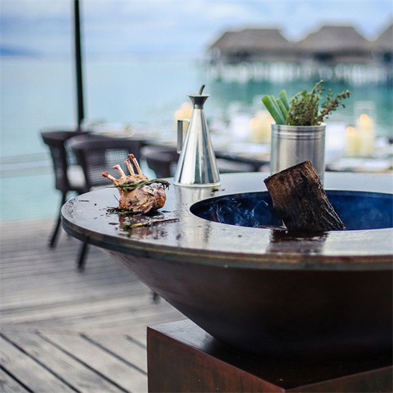 Customization Corten Steel Bbq Grill Garden Barbecue Charcoal Grill High Durability