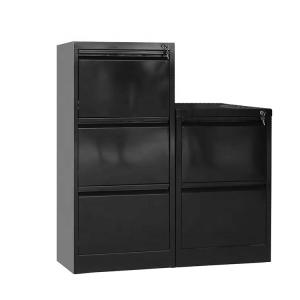 3 Drawers Key Lock Knock Down Metal Drawer Cabinet
