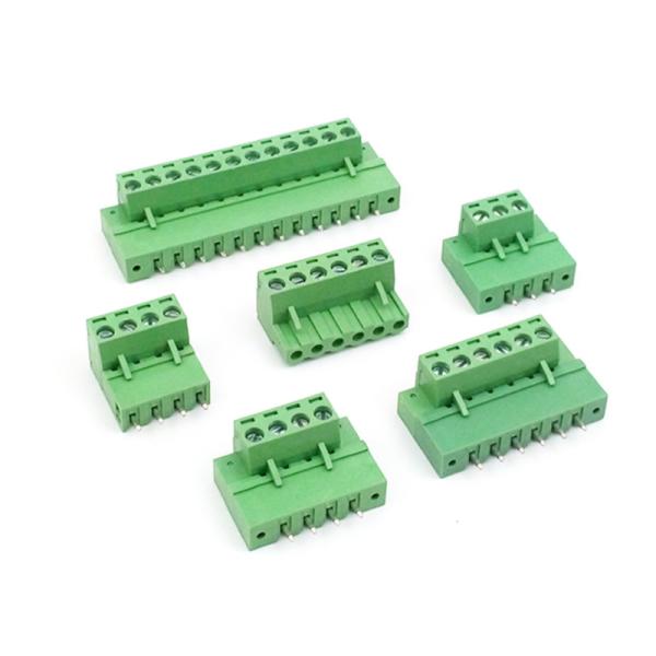Quality 5.08mm Pitch PCB Plug-in Screw Terminal Blocks Plug Straight Pin Header with Flange for sale