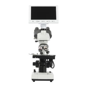 Biological Metal Microscope with Adjustable Aperture and Double-Layer Movable