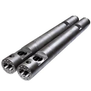 Bimetallic Parallel Twin Screw Barrel For Plastic Extruder Machine