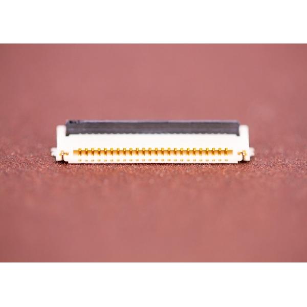 Quality 100mΩ Impedance FFC FPC Connector , 24 Pin Fpc Connector SMT Type Terminal Shape for sale